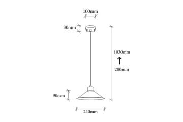 Taklampe Rate 3 Kobber - Kobber - Belysning - Innendørsbelysning & Lamper - Vinduslampe