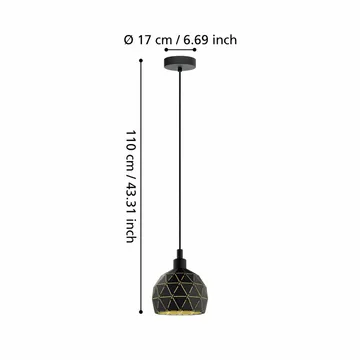 Taklampe Roccaforte - 170 mm - Belysning - Innendørsbelysning & Lamper - Vinduslampe