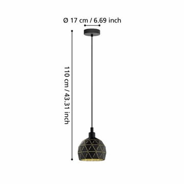 Taklampe Roccaforte - 170 mm - Belysning - Innendørsbelysning & Lamper - Vinduslampe