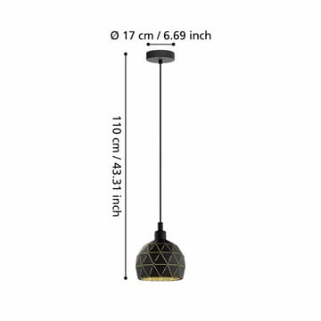 Taklampe Roccaforte - 170 mm - Belysning - Innendørsbelysning & Lamper - Vinduslampe