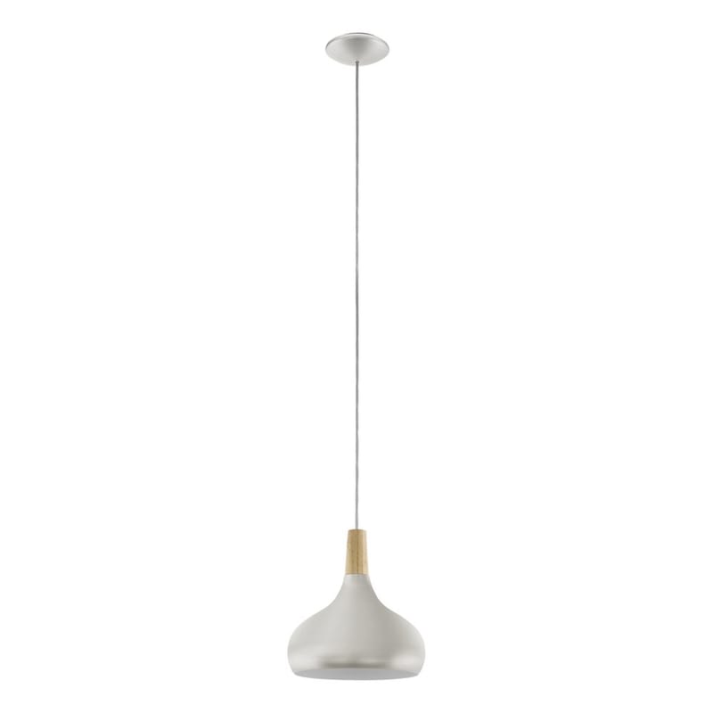 Taklampe Sabinar, Børstet sølv/brun, 280 mm