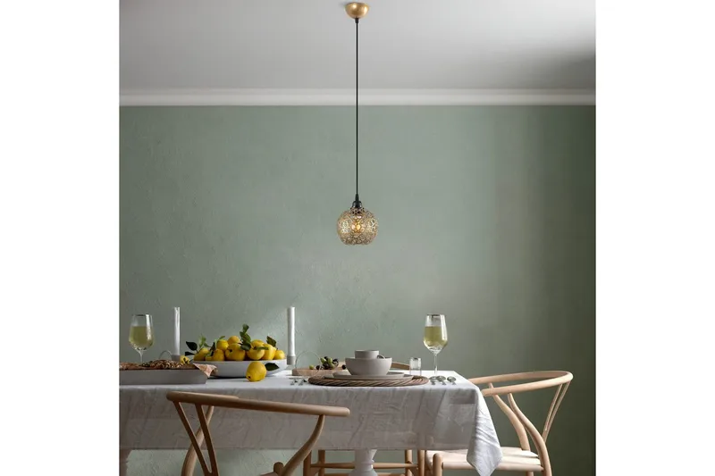 Taklampe Silen Gull - Diameter: 17 cm - Belysning - Innendørsbelysning & Lamper - Vinduslampe