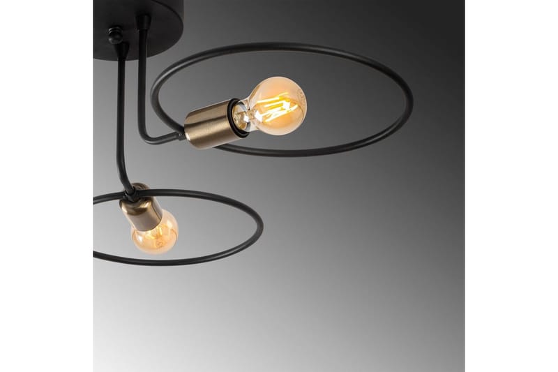 Taklampe Sirkel Svart - Svart - Belysning - Innendørsbelysning & Lamper - Vinduslampe