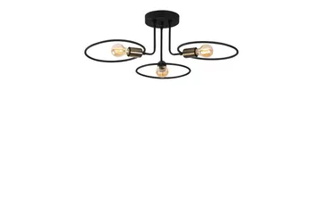 Taklampe Sirkel Svart - Svart - Belysning - Innendørsbelysning & Lamper - Vinduslampe