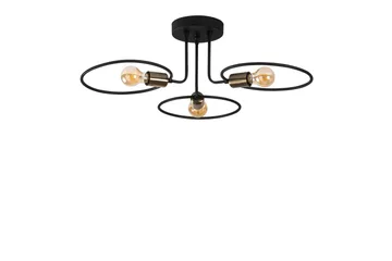 Taklampe Sirkel Svart - Svart - Belysning - Innendørsbelysning & Lamper - Vinduslampe