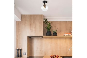 Taklampe Sone Svart / Antikk / Gjennomsiktig - Svart / Antikk / Gjennomsiktig - Belysning - Innendørsbelysning & Lamper - Vinduslampe