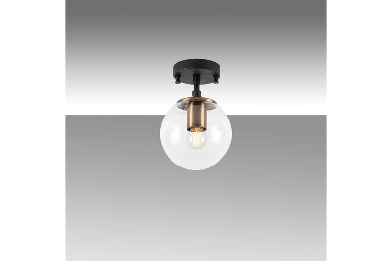 Taklampe Sone Svart / Antikk / Gjennomsiktig - Svart / Antikk / Gjennomsiktig - Belysning - Innendørsbelysning & Lamper - Vinduslampe