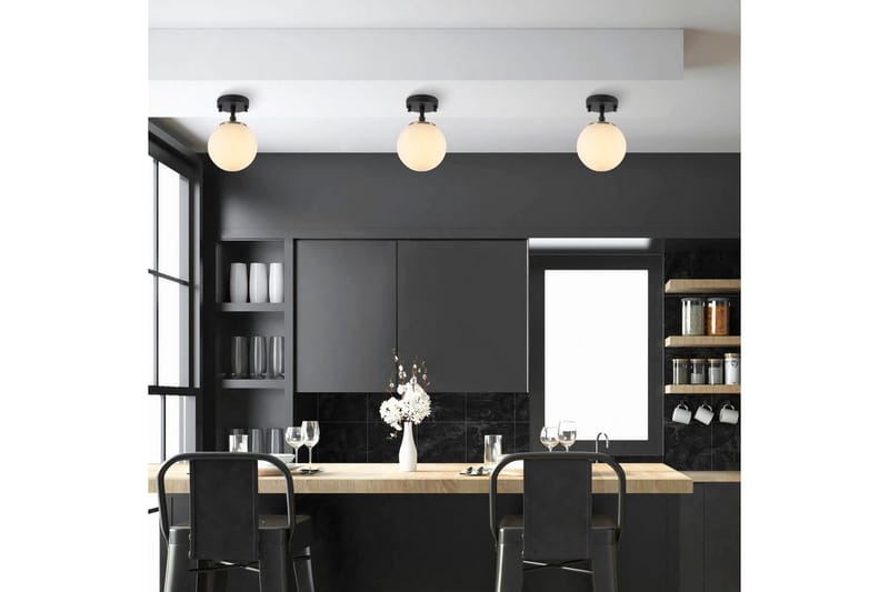 Taklampe Sone Svart / Antikk - Svart / Antikk - Belysning - Innendørsbelysning & Lamper - Vinduslampe