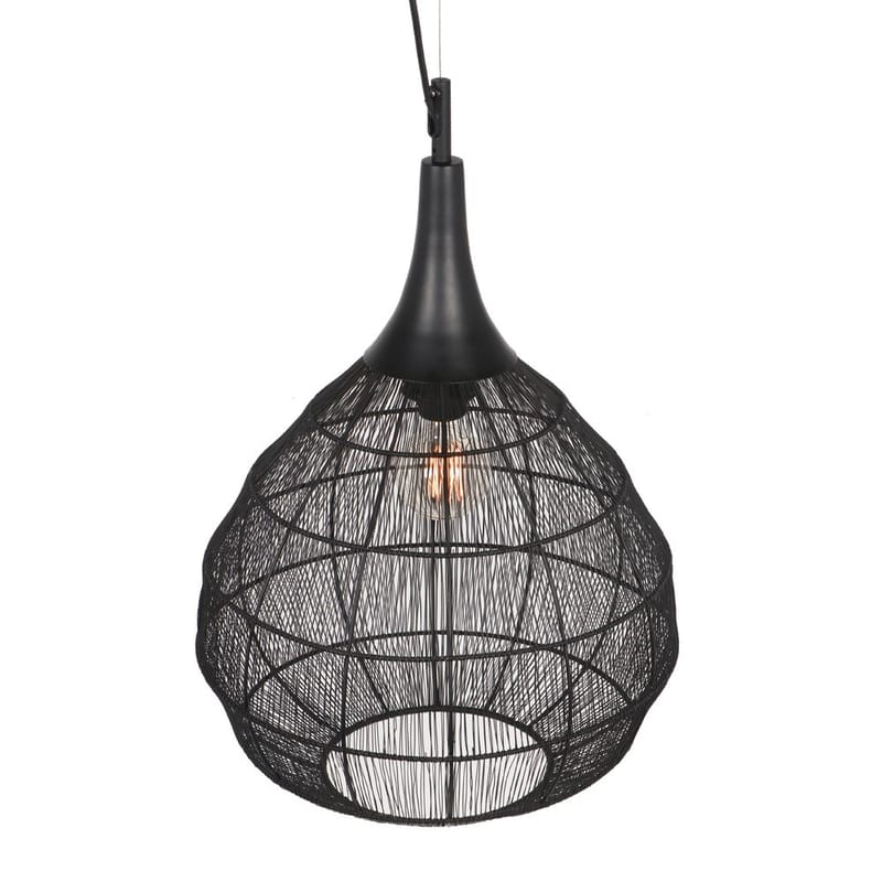 Taklampe Soraya - 42 cm, Matt svart - Belysning - Innendørsbelysning & Lamper - Vinduslampe