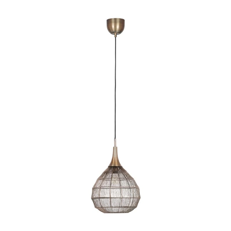 Taklampe Soraya - 42 cm, Matt svart/antikk messing - Belysning - Innendørsbelysning & Lamper - Vinduslampe