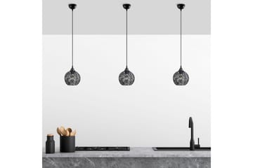 Taklampe Souvik Svart - 17 x 17 x 118 cm - Belysning - Innendørsbelysning & Lamper - Vinduslampe