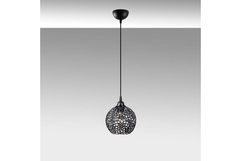 Taklampe Souvik Svart - 17 x 17 x 118 cm - Belysning - Innendørsbelysning & Lamper - Vinduslampe