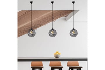 Taklampe Souvik Svart - 25 x 25 x 126 cm - Belysning - Innendørsbelysning & Lamper - Vinduslampe