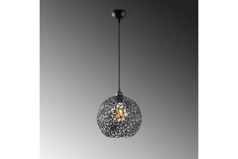 Taklampe Souvik Svart - 25 x 25 x 126 cm - Belysning - Innendørsbelysning & Lamper - Vinduslampe