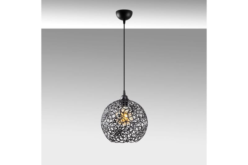 Taklampe Souvik Svart - 25 x 25 x 126 cm - Belysning - Innendørsbelysning & Lamper - Vinduslampe