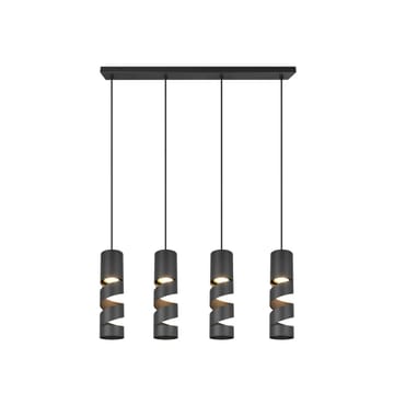 Taklampe Stream - 4 lamper, Matt svart - Belysning - Innendørsbelysning & Lamper - Vinduslampe