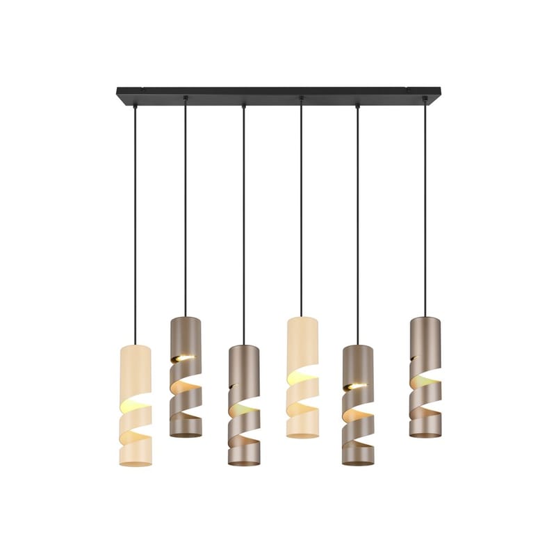 Taklampe Stream - 6 lamper, Flerfarget - Belysning - Innendørsbelysning & Lamper - Vinduslampe