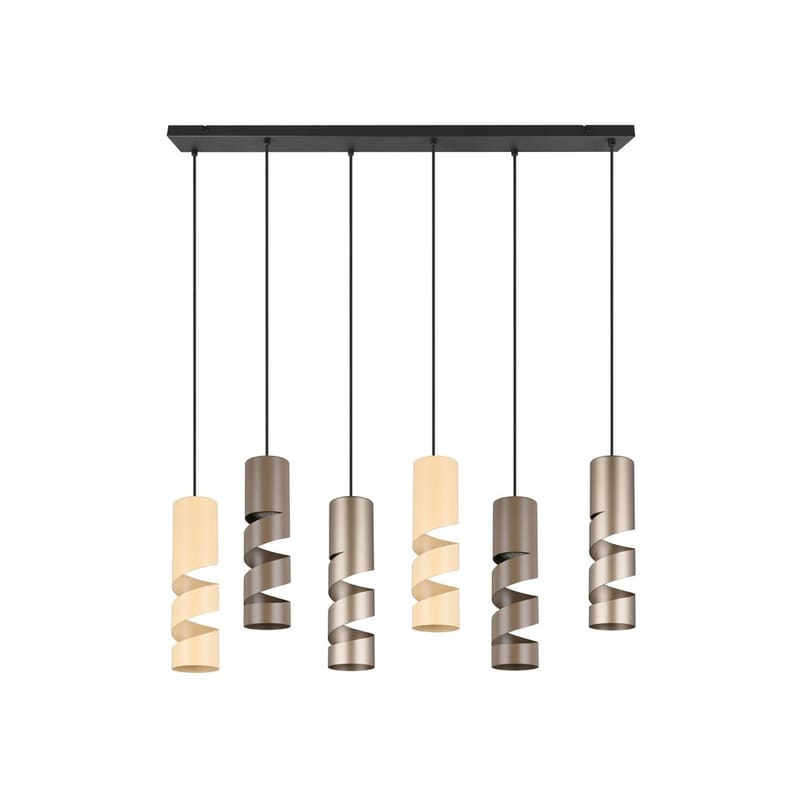 Taklampe Stream - 6 lamper, Flerfarget - Belysning - Innendørsbelysning & Lamper - Vinduslampe