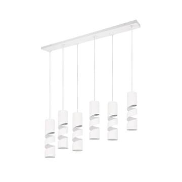 Taklampe Stream - 6 lamper, Matt hvit - Belysning - Innendørsbelysning & Lamper - Vinduslampe