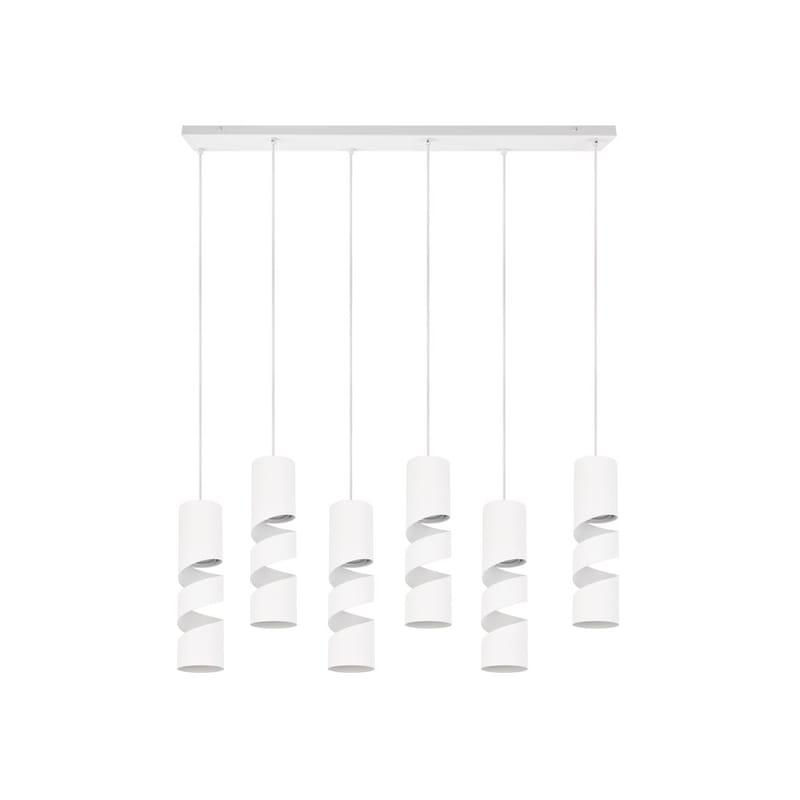 Taklampe Stream - 6 lamper, Matt hvit - Belysning - Innendørsbelysning & Lamper - Vinduslampe