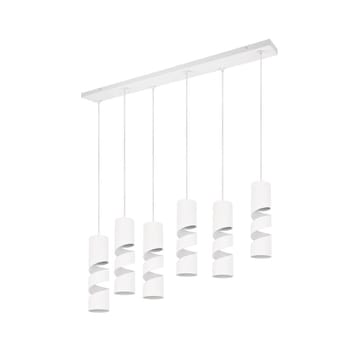 Taklampe Stream - 6 lamper, Matt hvit - Belysning - Innendørsbelysning & Lamper - Vinduslampe