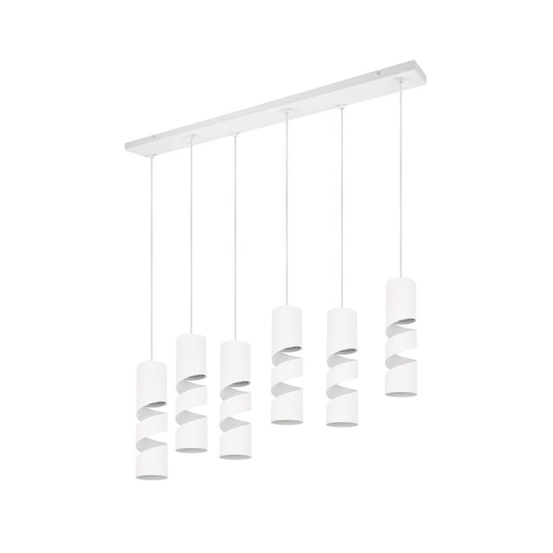 Taklampe Stream - 6 lamper, Matt hvit - Belysning - Innendørsbelysning & Lamper - Vinduslampe