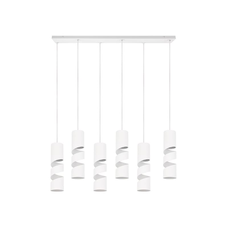 Taklampe Stream - 6 lamper, Matt hvit - Belysning - Innendørsbelysning & Lamper - Vinduslampe