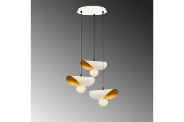 Taklampe Sugana Three Hvit / Gull - Gull/Hvit - Belysning - Innendørsbelysning & Lamper - Vinduslampe