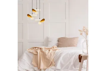 Taklampe Sugana Three Hvit / Gull - Gull/Hvit - Belysning - Innendørsbelysning & Lamper - Vinduslampe