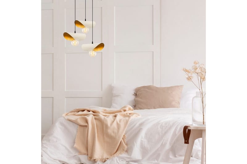 Taklampe Sugana Three Hvit / Gull - Gull/Hvit - Belysning - Innendørsbelysning & Lamper - Vinduslampe