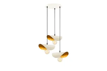 Taklampe Sugana Three Hvit / Gull - Gull/Hvit - Belysning - Innendørsbelysning & Lamper - Vinduslampe
