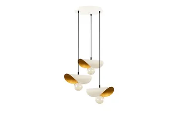 Taklampe Sugana Three Hvit / Gull - Gull/Hvit - Belysning - Innendørsbelysning & Lamper - Vinduslampe