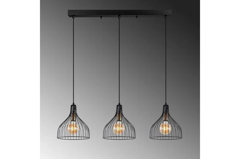 Taklampe Talnor Horizontal Three - Bronse/Svart - Belysning - Innendørsbelysning & Lamper - Vinduslampe