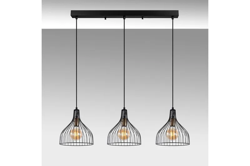 Taklampe Talnor Horizontal Three - Bronse/Svart - Belysning - Innendørsbelysning & Lamper - Vinduslampe