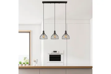 Taklampe Talnor Horizontal Three - Bronse/Svart - Belysning - Innendørsbelysning & Lamper - Vinduslampe