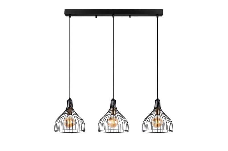 Taklampe Talnor Horizontal Three - Bronse/Svart - Belysning - Innendørsbelysning & Lamper - Vinduslampe