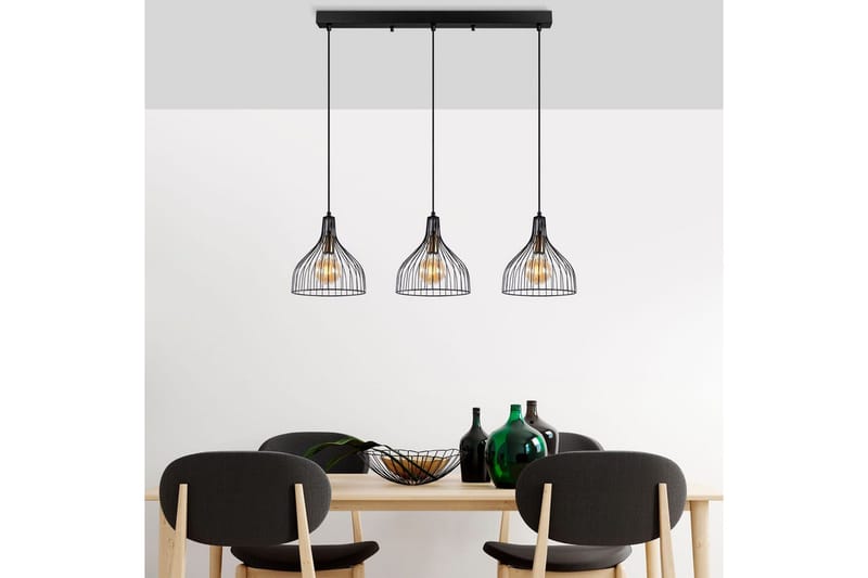Taklampe Talnor Horizontal Three - Bronse/Svart - Belysning - Innendørsbelysning & Lamper - Vinduslampe