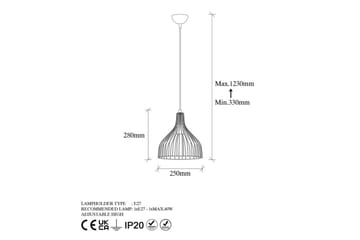 Taklampe Talnor Svart / Antikk - Svart / Antikk - Belysning - Innendørsbelysning & Lamper - Vinduslampe