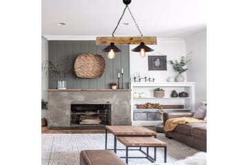 Taklampe Talwyn Valnøtt / Svart - Taupe/Svart - Belysning - Innendørsbelysning & Lamper - Vinduslampe