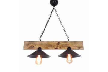 Taklampe Talwyn Valnøtt / Svart - Taupe/Svart - Belysning - Innendørsbelysning & Lamper - Vinduslampe