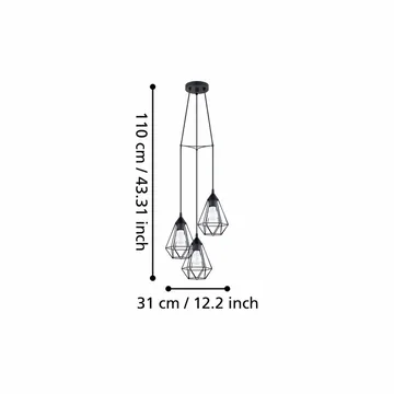 Taklampe Tarbes - 31 cm - Belysning - Innendørsbelysning & Lamper - Vinduslampe
