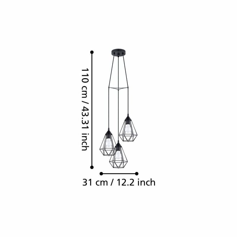 Taklampe Tarbes - 31 cm - Belysning - Innendørsbelysning & Lamper - Vinduslampe