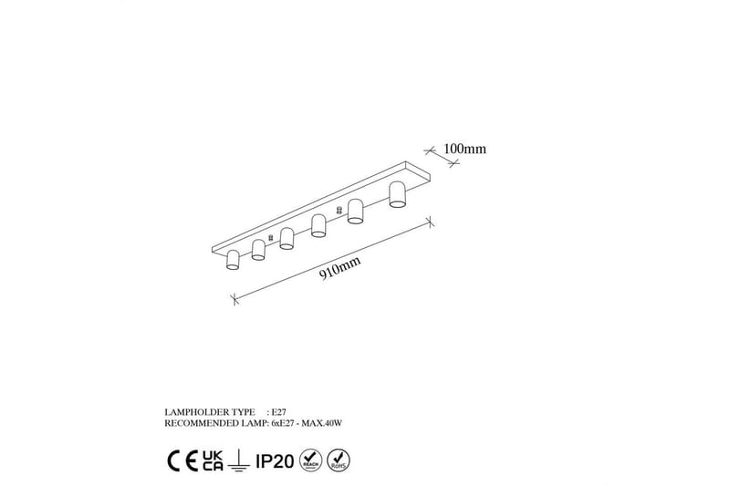 Taklampe Wostra Stor Gull - Gull - Belysning - Innendørsbelysning & Lamper - Vinduslampe
