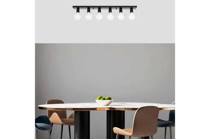 Taklampe Wostra Stor Svart / Hvit - Svart / Hvit - Belysning - Innendørsbelysning & Lamper - Vinduslampe