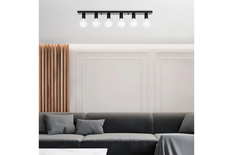 Taklampe Wostra Stor Svart / Hvit - Svart / Hvit - Belysning - Innendørsbelysning & Lamper - Vinduslampe