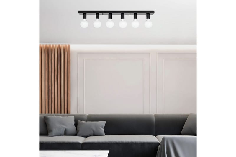 Taklampe Wostra Stor Svart / Hvit - Svart / Hvit - Belysning - Innendørsbelysning & Lamper - Vinduslampe
