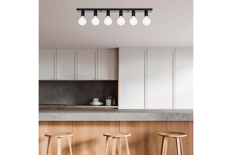 Taklampe Wostra Stor Svart / Hvit - Svart / Hvit - Belysning - Innendørsbelysning & Lamper - Vinduslampe