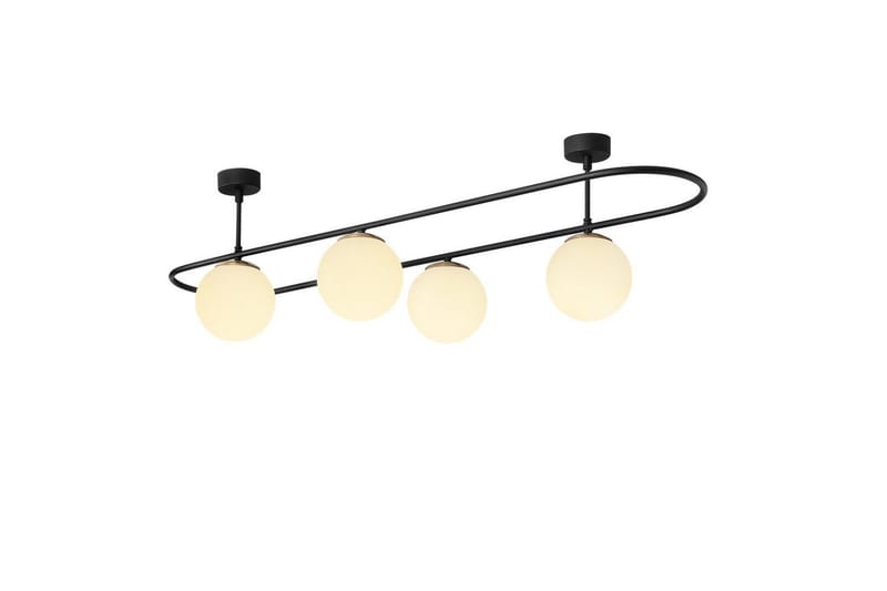 Taklampe Wynel Black / White Fire sokkel - Fire sokkel - Belysning - Innendørsbelysning & Lamper - Vinduslampe