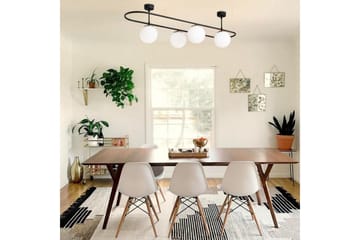 Taklampe Wynel Black / White Fire sokkel - Fire sokkel - Belysning - Innendørsbelysning & Lamper - Vinduslampe