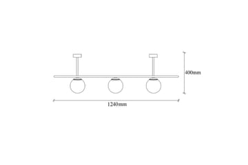 Taklampe Wynel Black / White Fire sokkel - Fire sokkel - Belysning - Innendørsbelysning & Lamper - Vinduslampe